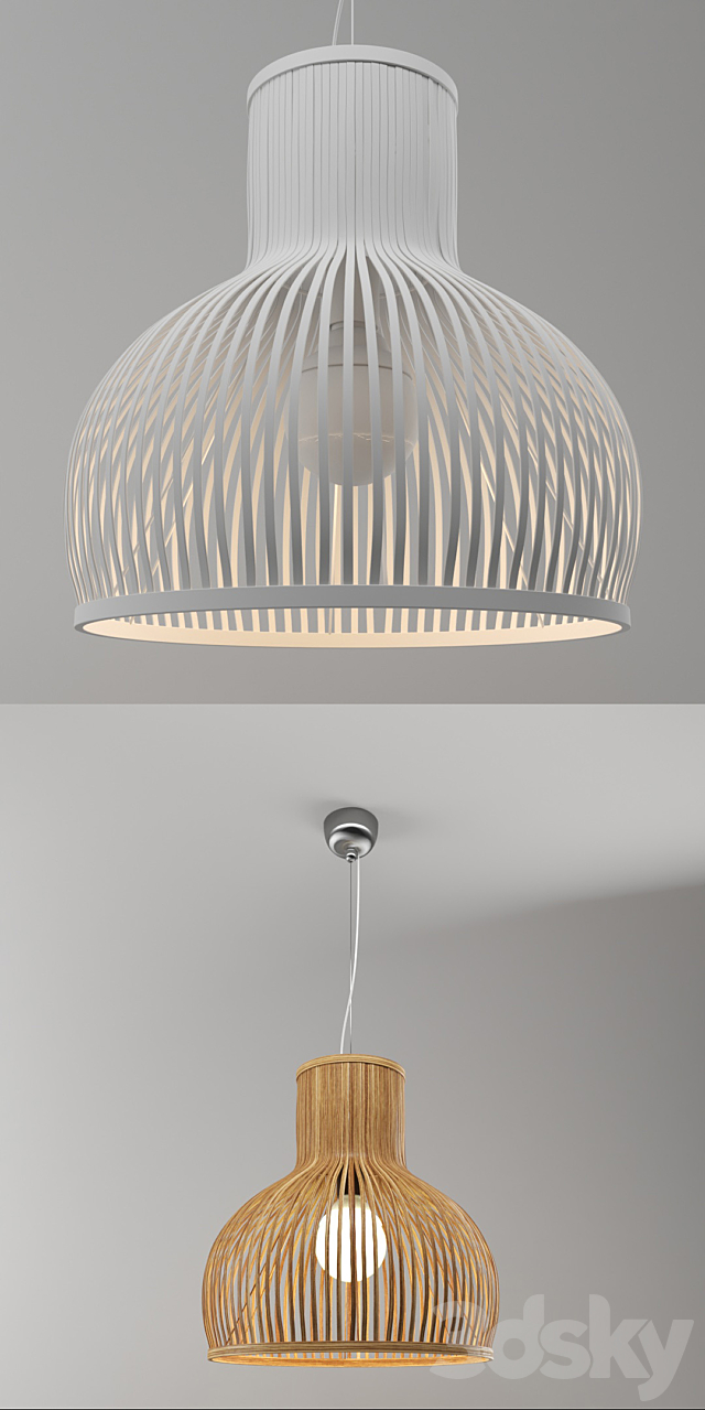 Lamp from a bamboo (Odeon light Alamo) 3DSMax File - thumbnail 3