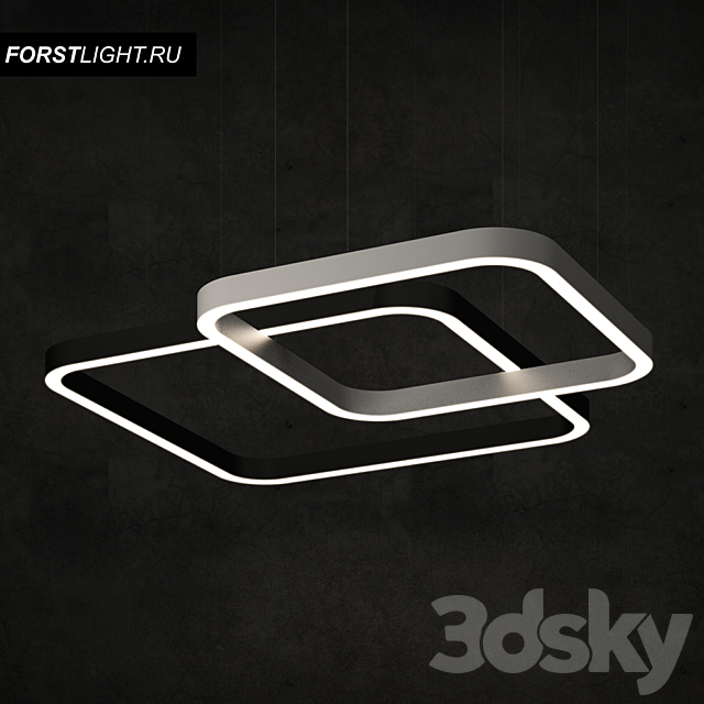 Pendant lamp Forstlight Frame 3d