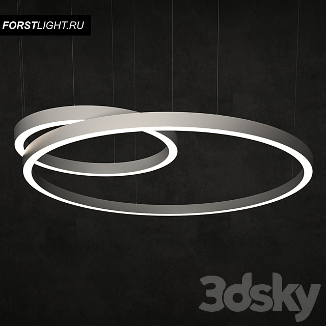 Pendant lamp Forstlight Ring 3d