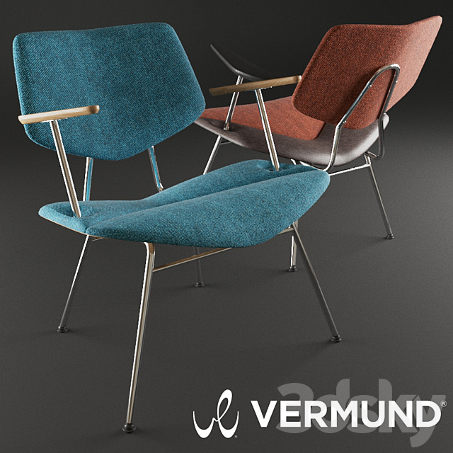 Vermund VL135 Cosy lounge chair 3DSMax File - thumbnail 1