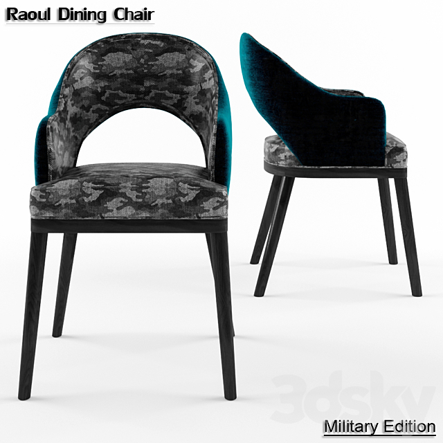 Raoul Dining Chair 3DSMax File - thumbnail 2