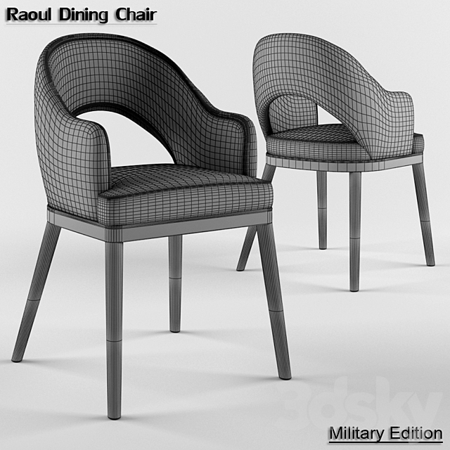 Raoul Dining Chair 3DSMax File - thumbnail 3