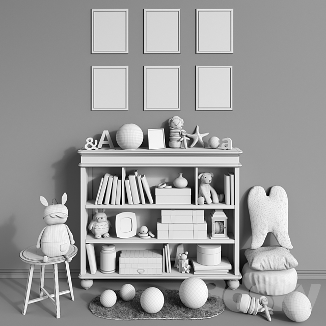 Legacy Classic furniture. accessories. decor and toys set 1 3DSMax File - thumbnail 3