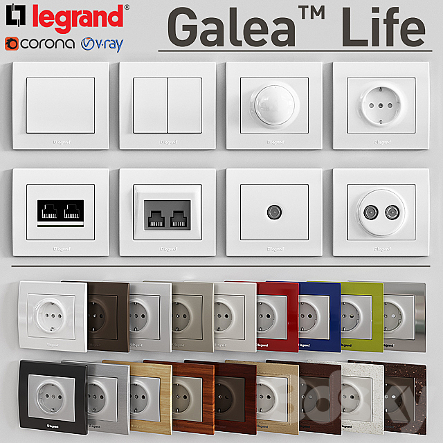 LEGRAND Galea Life (1) 3DSMax File - thumbnail 1
