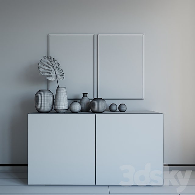 New York Decor Set 3d