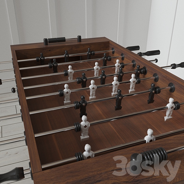 POTTERY BARN FOOSBALL TABLE 3d