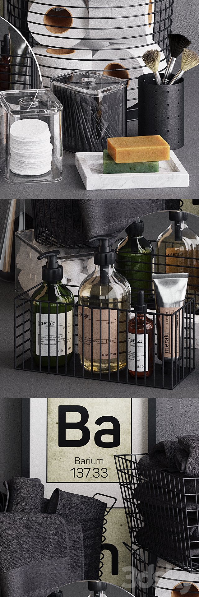 Meraki & WireBaskets 3DS Max Model - thumbnail 2