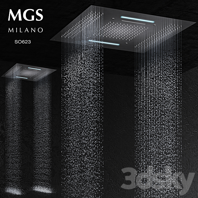 MGS milano SO623 rain shower 3DSMax File - thumbnail 1