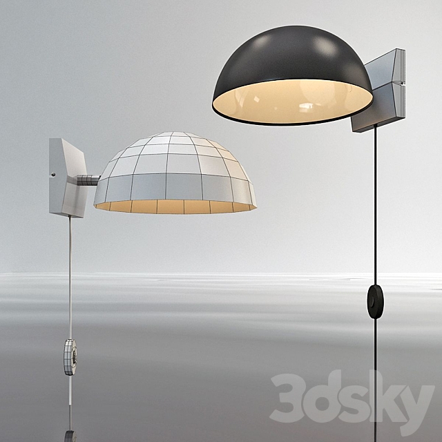 Model KUPOL. wall lamp. from the company MARKSLOJD. Sweden. 3DSMax File - thumbnail 2