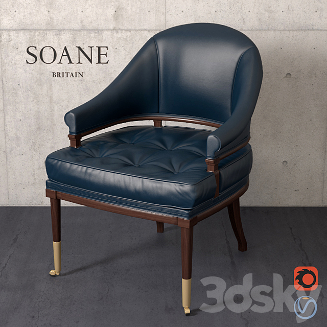 Soane Britain – The Eldon Chair 3DSMax File - thumbnail 1