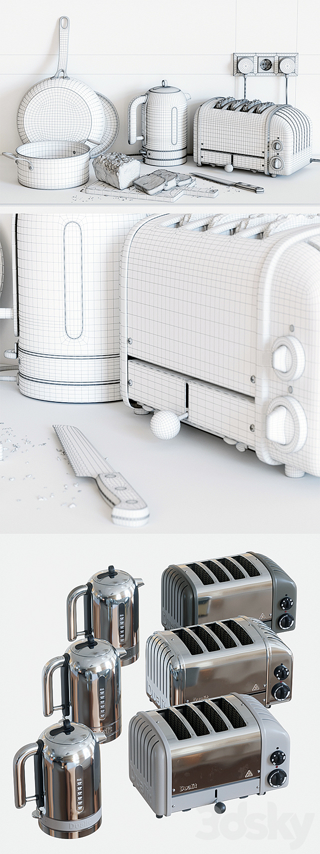 Dualit Toaster Set 3DSMax File - thumbnail 3