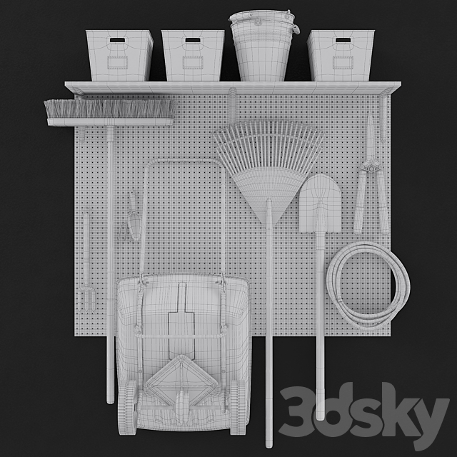 garden tools 3d