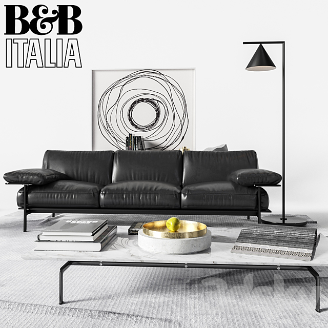 B & B Italia Sofa Diesis 3d