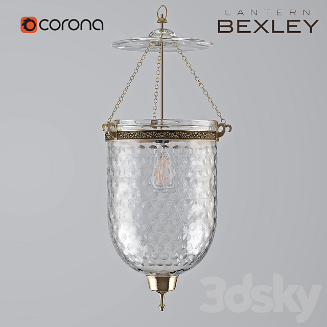Lantern Bexley Glass L 3DSMax File - thumbnail 1