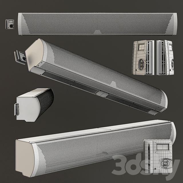 Water heat curtain Teplomash KEV-98P4121W 3d