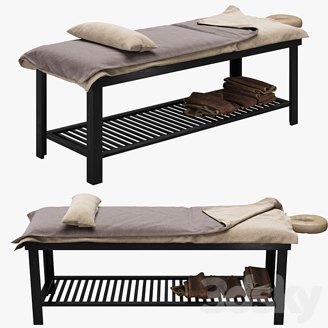 Spa Bed Massage Table 3DSMax File - thumbnail 1
