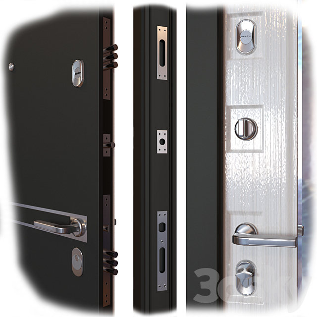 Entrance metal door MASTINO PARKO 3d