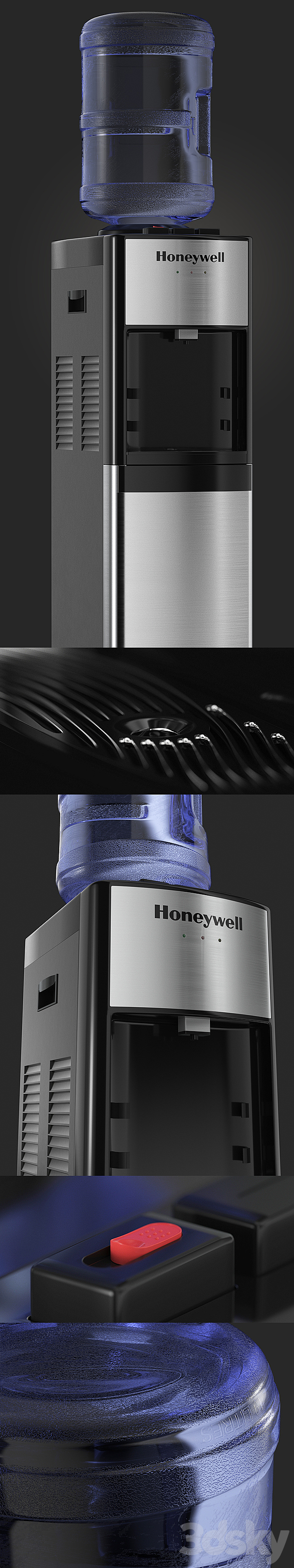 Honeywell water dispenser 3DSMax File - thumbnail 2