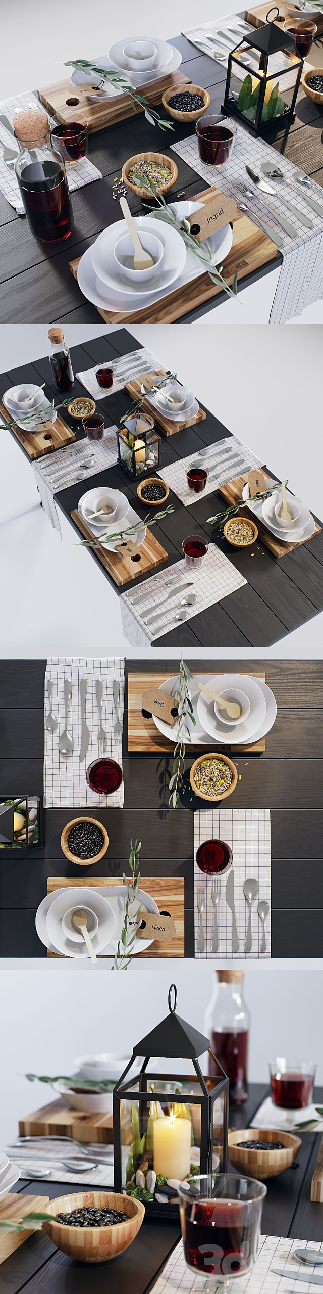 IKEA dining set.1 3DSMax File - thumbnail 2
