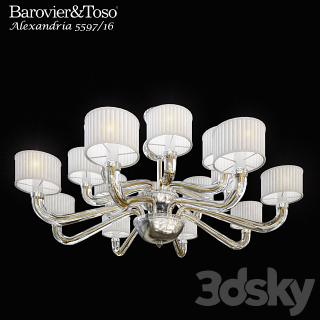 chandelier Barovier & Toso Alexandria 5597_0816 3DSMax File - thumbnail 1