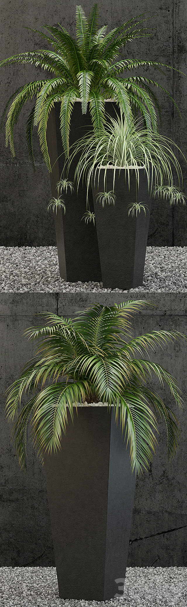 Restoration Hardware salento tapered planter 3d