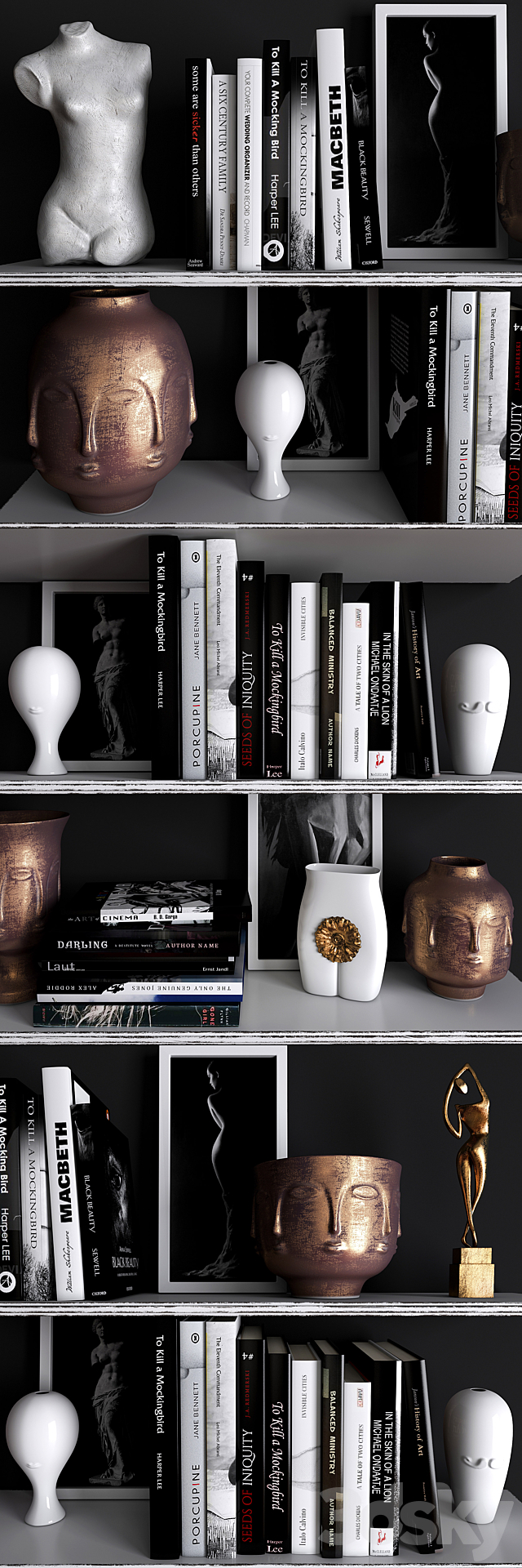 Decorative set 20 3d