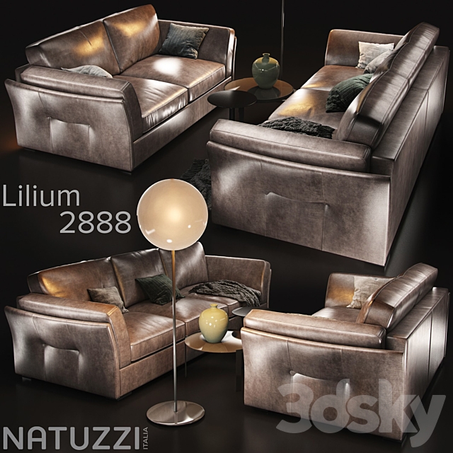 Sofa natuzzi Lilium var 3DSMax File - thumbnail 1