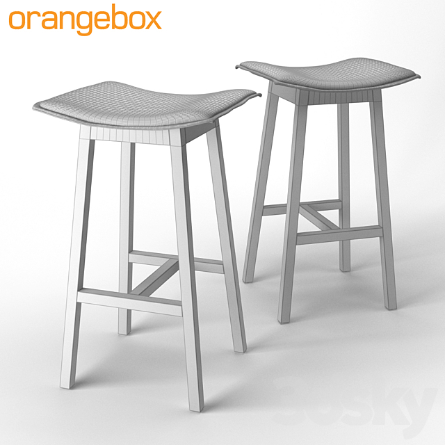 ORANGEBOX OnYourJays cafe stool 3DSMax File - thumbnail 2