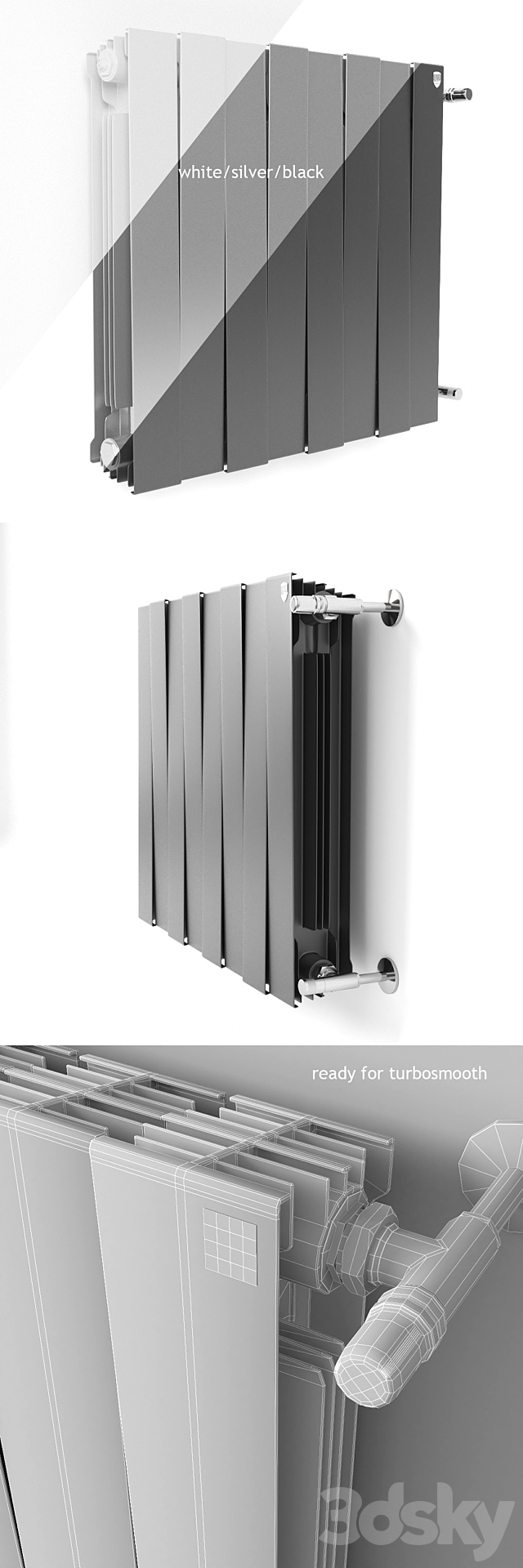 Heating radiator PianoForte by Royal Thermo 3DSMax File - thumbnail 3