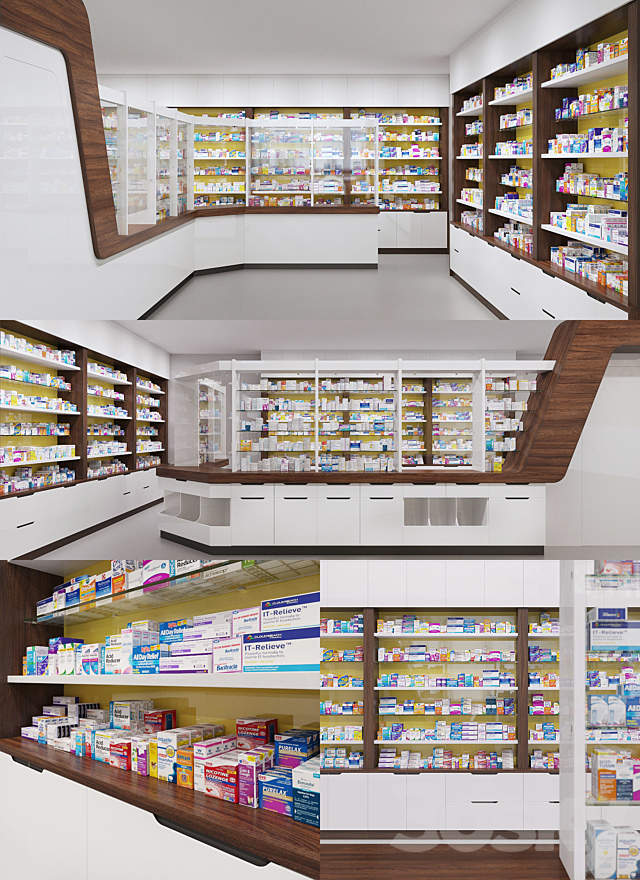 Drugs for pharmacies 3d