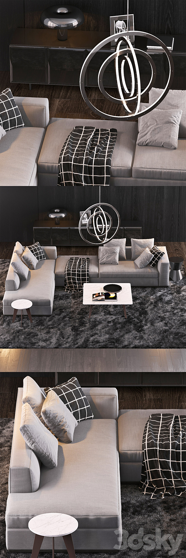 Minotti Set 10 3d