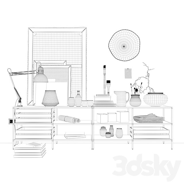 art-decoration-set-001 3d