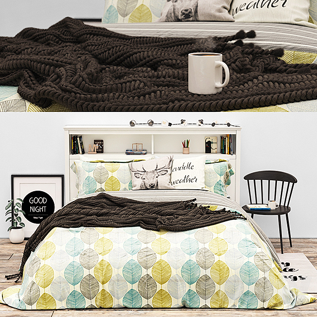 Bed LONNY STORAGE BED from Pottery Barn 3DSMax File - thumbnail 1