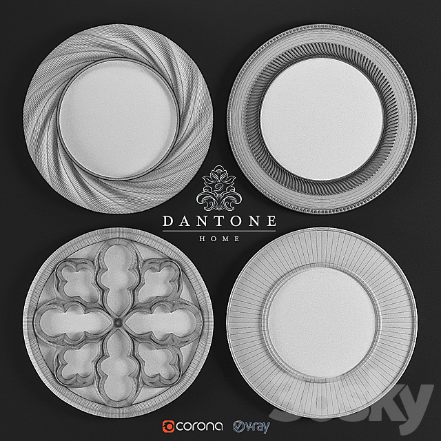 Dantone round mirror 3d