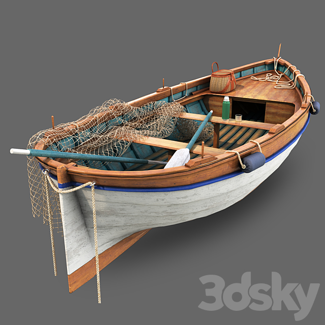 fishing boat 3d