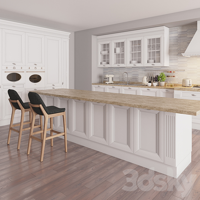 Kitchen Amelie New Bellini factory with decor 3DSMax File - thumbnail 1