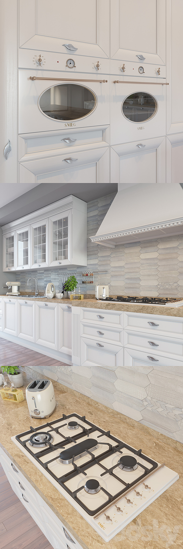 Kitchen Amelie New Bellini factory with decor 3DSMax File - thumbnail 2
