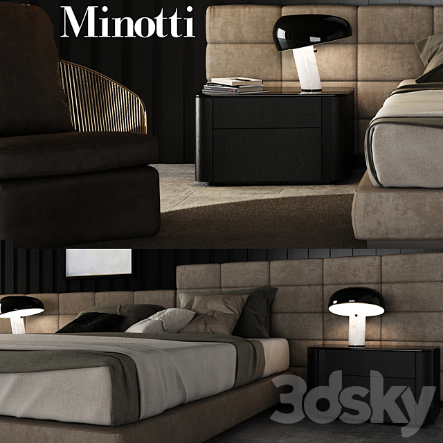 Minotti Set 04 3d