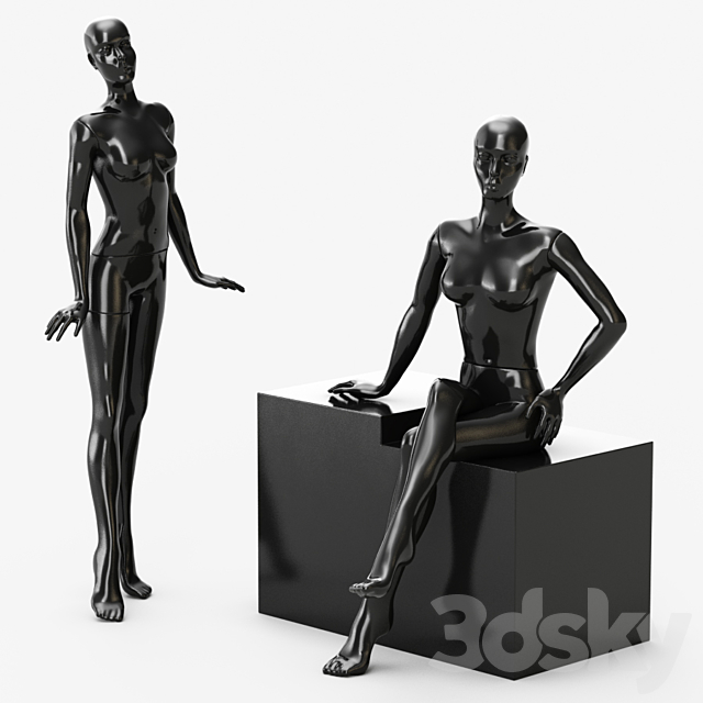 Mannequin for women 3DSMax File - thumbnail 2