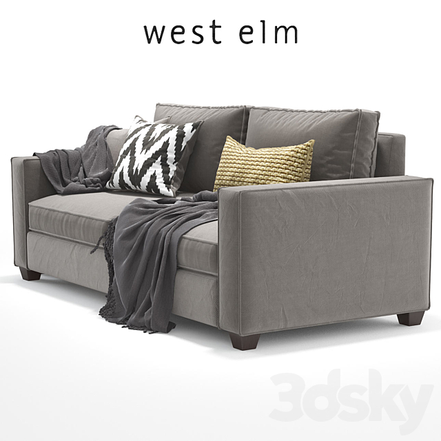 West elm _Sofa 01 3d