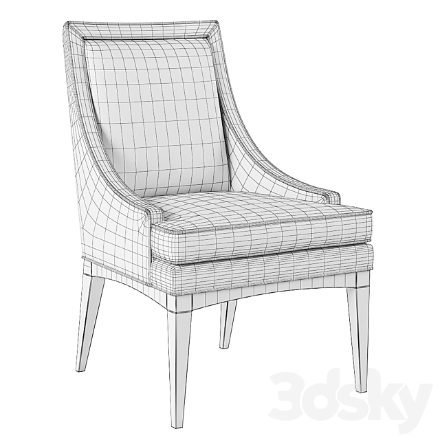 BERNHARDT Mya Upholstered Chair 3DSMax File - thumbnail 3