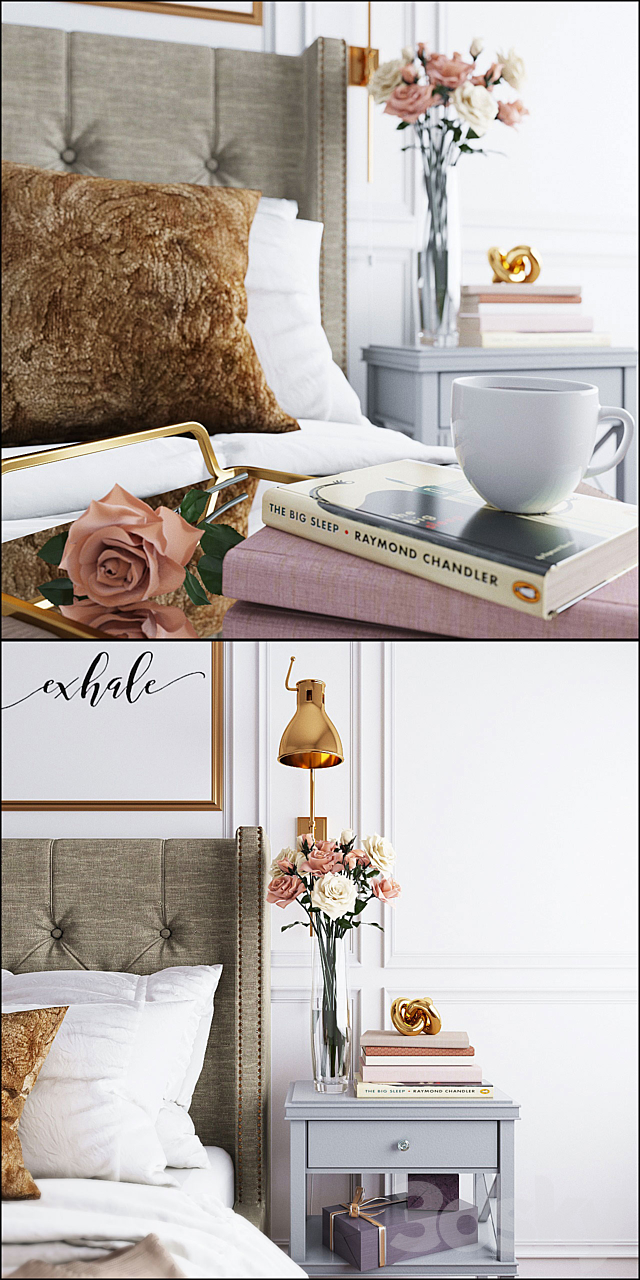 Pottery Barn Harper Bed 3d