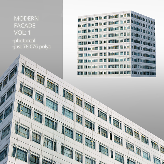 Modern facade_Vol: 1 3DSMax File - thumbnail 1