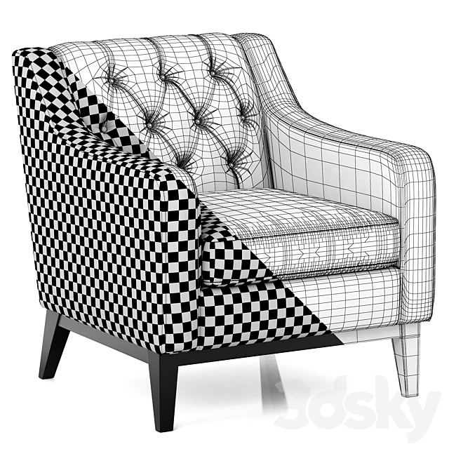 Dantone Home Brighton Classic Chair 3DSMax File - thumbnail 3