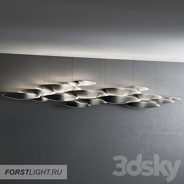 Pendant Lamp Forstlight I LUCCI ARGENTATI 14 3d