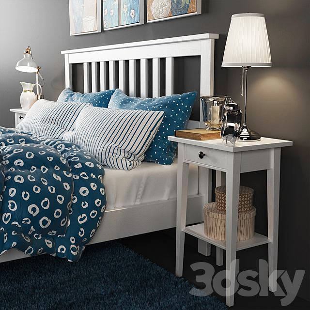 White HEMES from IKEA 3d