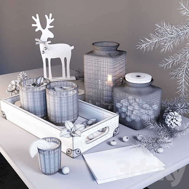 Cranberry and deer 3DSMax File - thumbnail 3