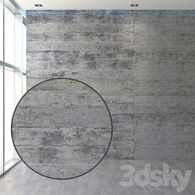Concrete with traces of formwork 3DSMax File - thumbnail 1