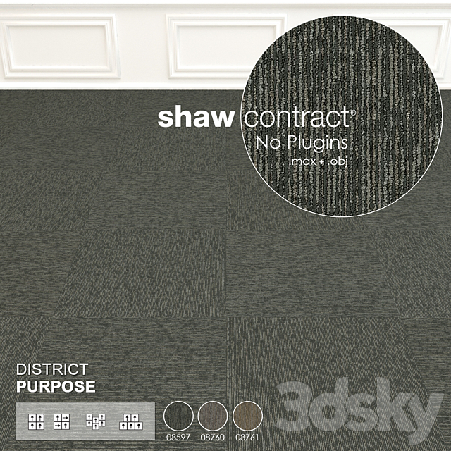 Shaw Carpet District Purpose Wall to Wall Floor No 1 3d