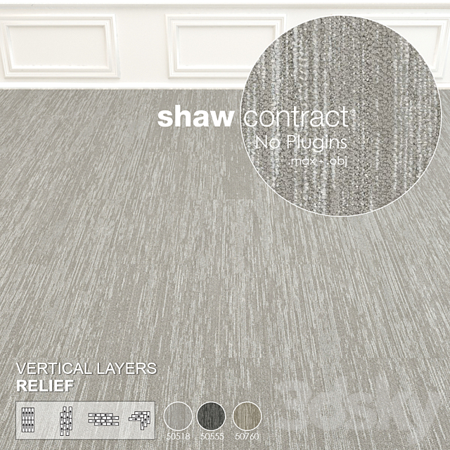 Shaw Carpet Vertical Layers Wall to Wall Floor No 4 3DSMax File - thumbnail 3